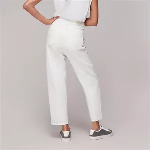 Whistles Authentic White Barrel Leg Jeans